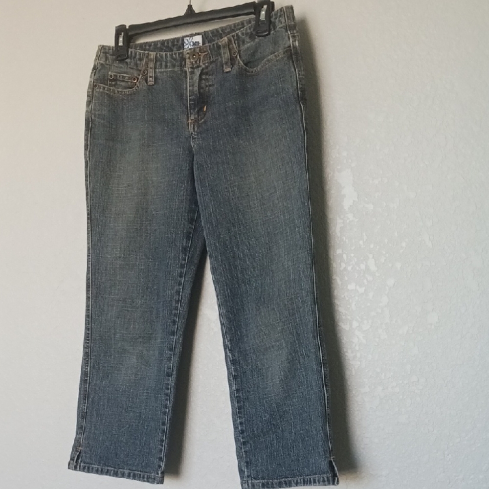 Blue Straight Leg Jeans